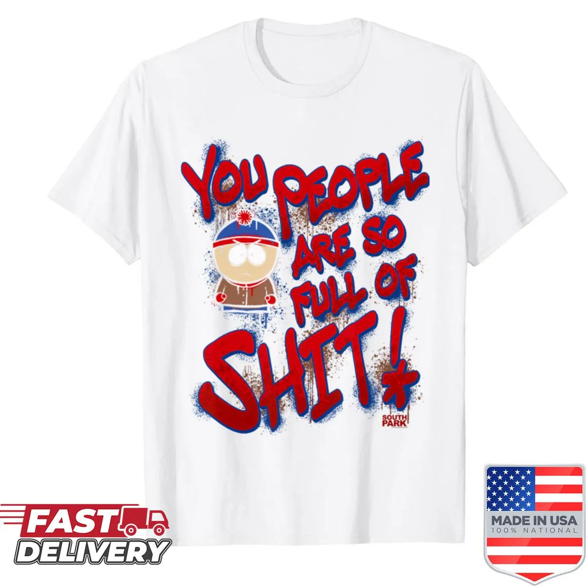 Vintage retro shirt with funny meme and cartoon designs