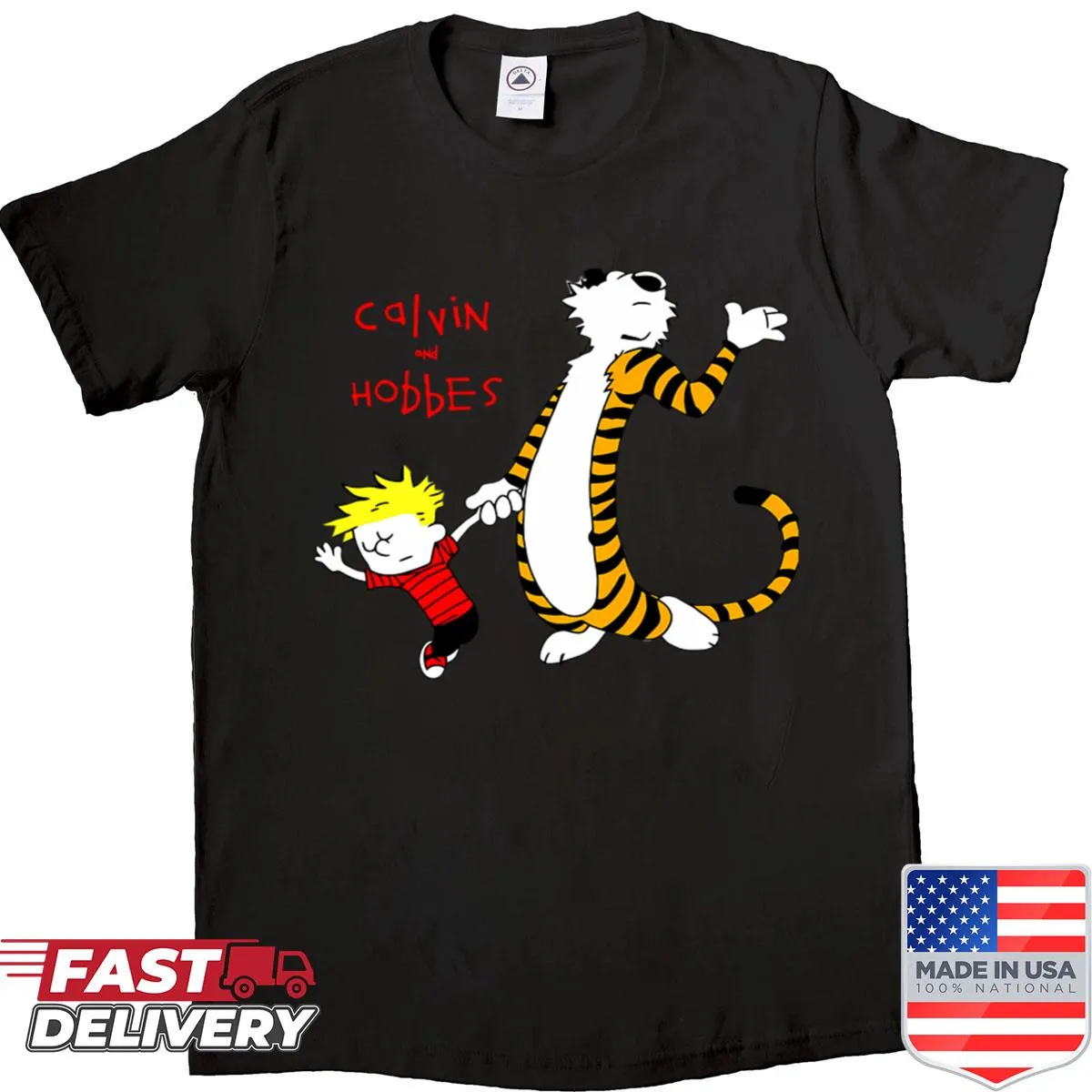 Illustrative shirt showcasing nostalgic childhood comic duo