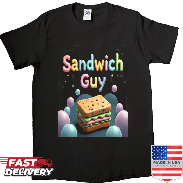 Playful typography design declaring it's always sandwich time