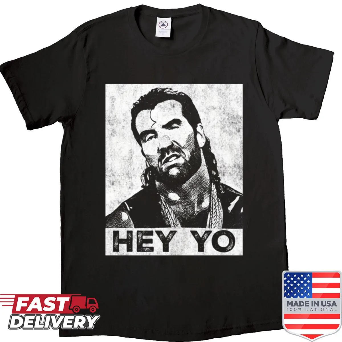 Scott Hall T-shirt with 'Hey Yo' meme design