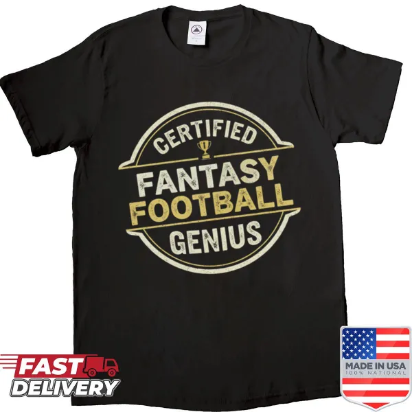 Oversized t-shirt featuring a vintage fantasy football stamp design
