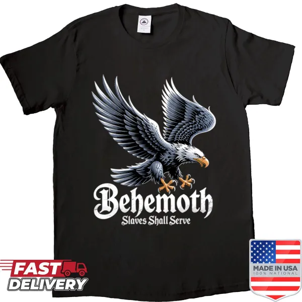 Oversized shirt featuring the Behemoths band name in bold typography