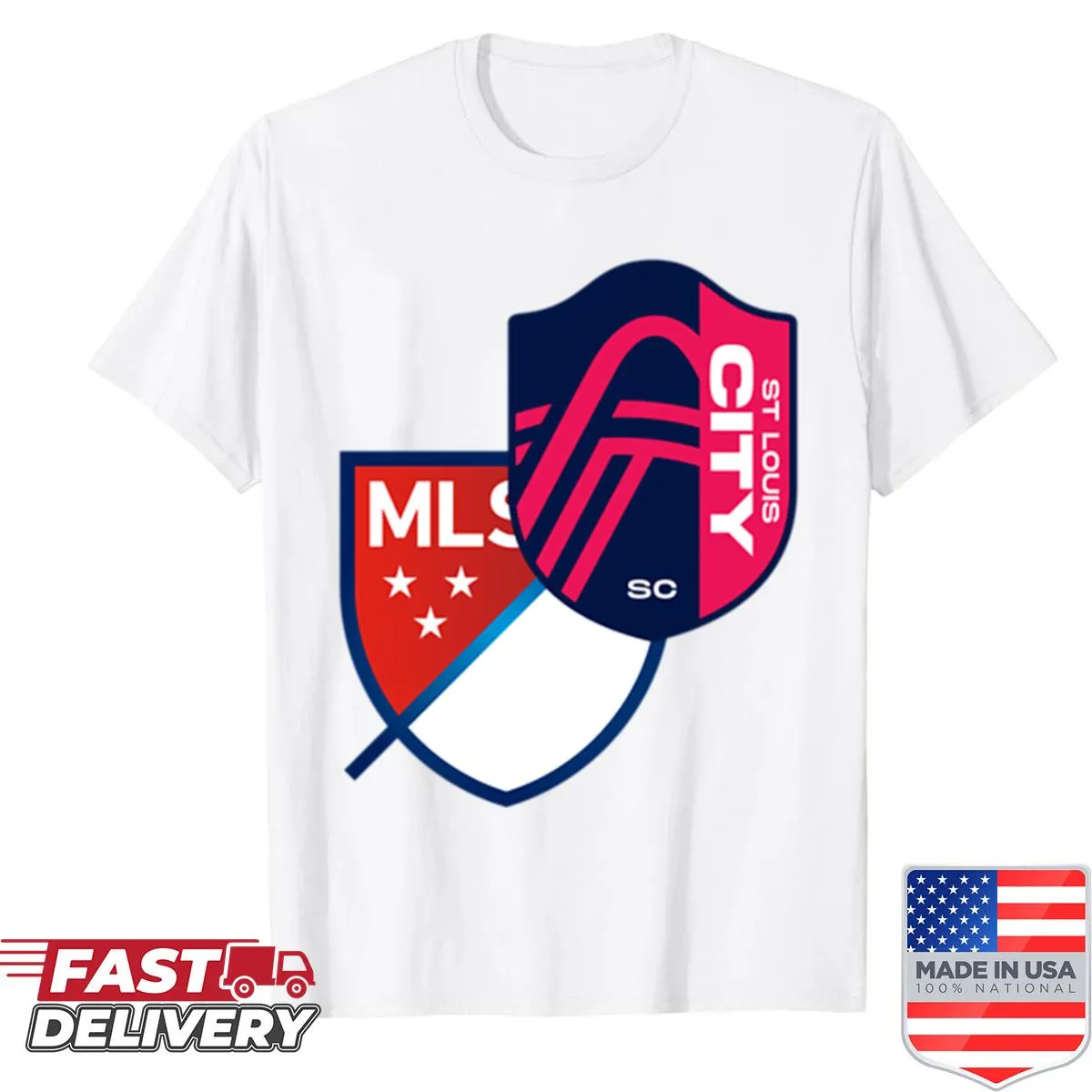 Oversized shirt with St Louis City SC logo