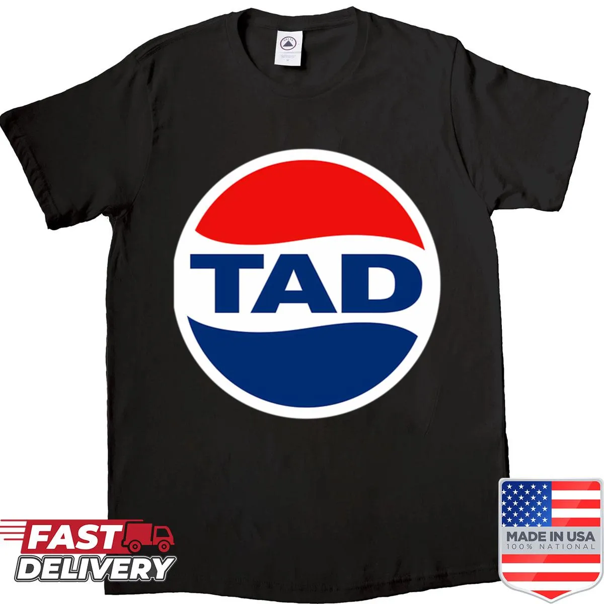 Minimalist Tad Band shirt featuring their iconic logo