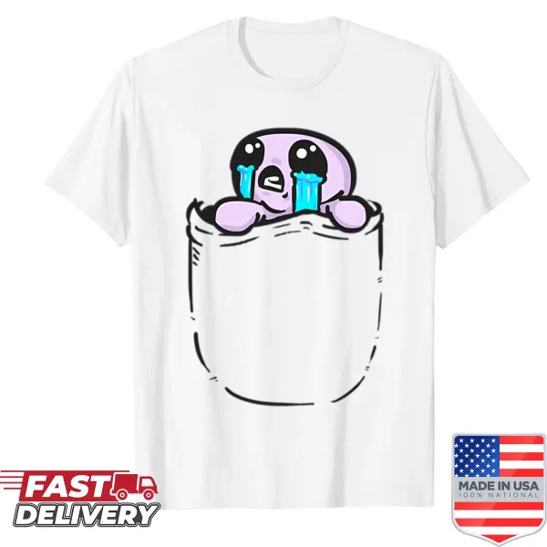 Shirt inspired by 'The Binding Of Isaac' video game with unique artwork