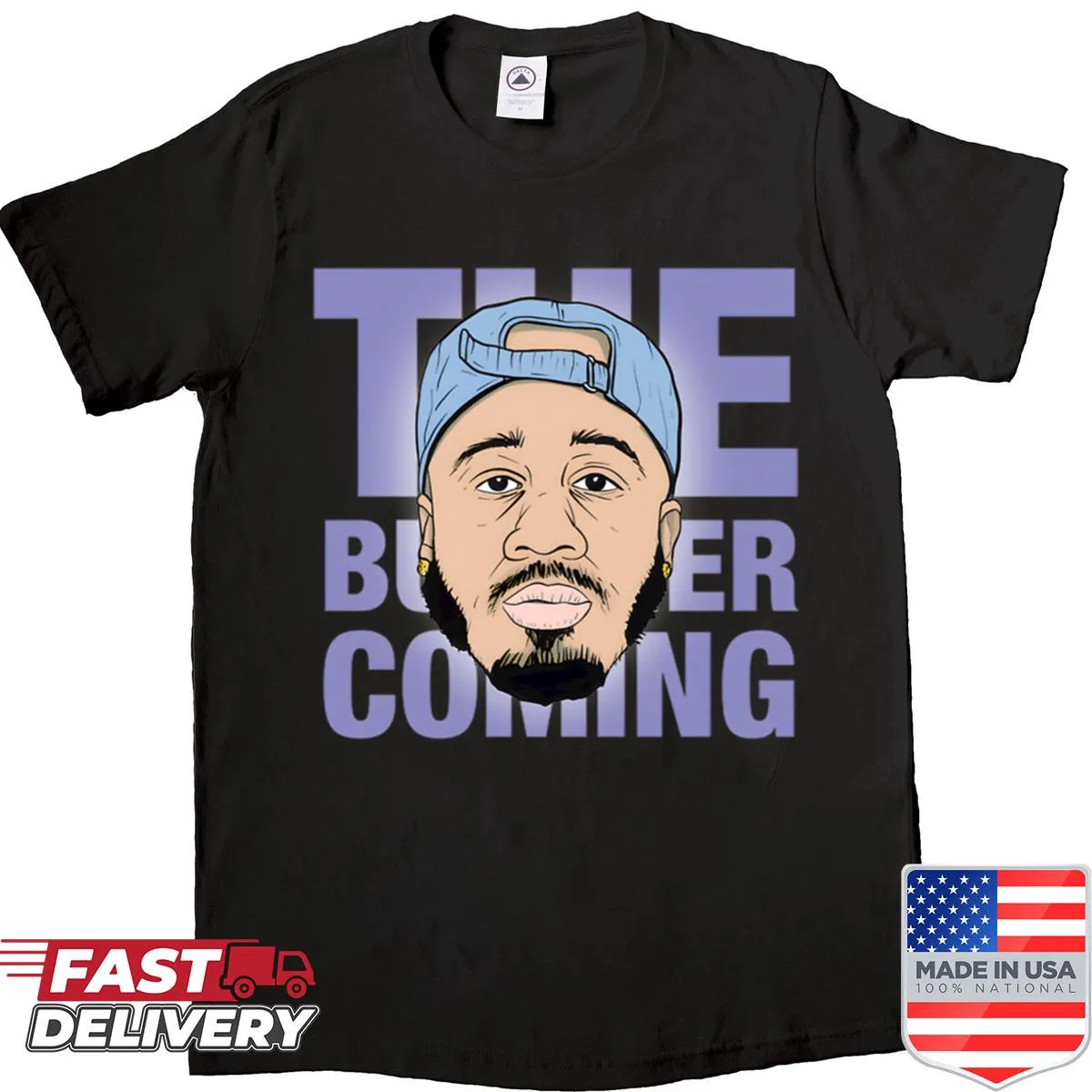 Cool dude butcher portrait graphic t-shirt