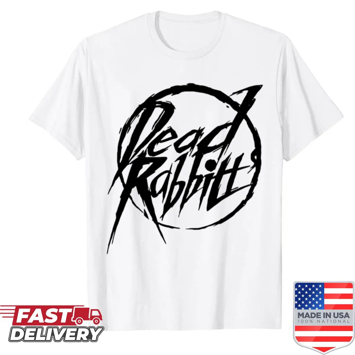 Black logo shirt featuring The Dead Rabbitts design