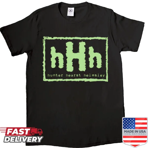 Tribute shirt for Hunter Hearst Helmsley with clean typography