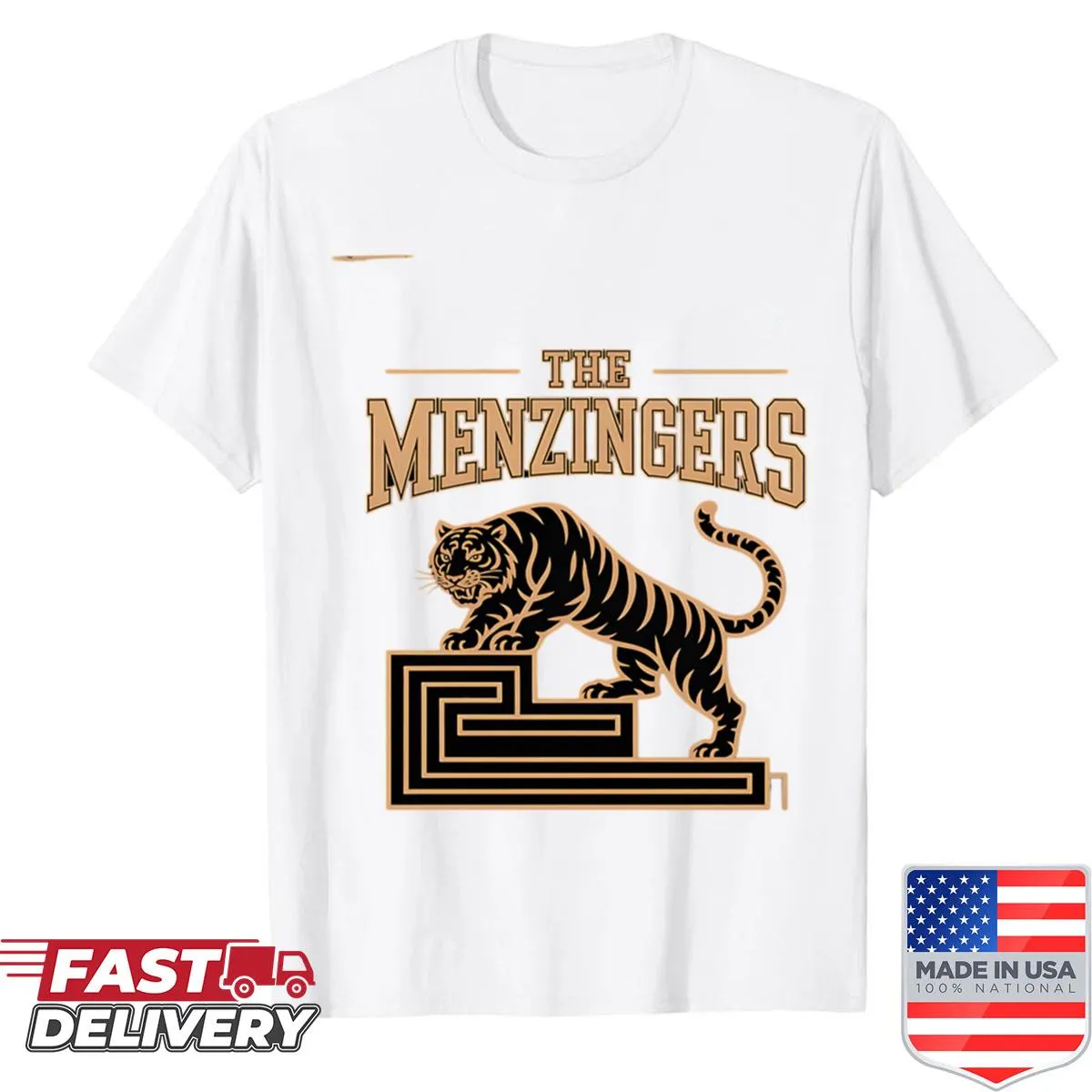 Artistic design featuring The Menzingers band