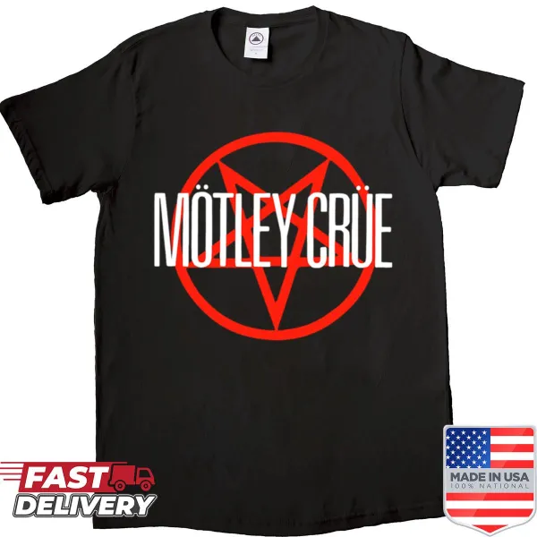 Minimalist pentagram design on an oversized white shirt.