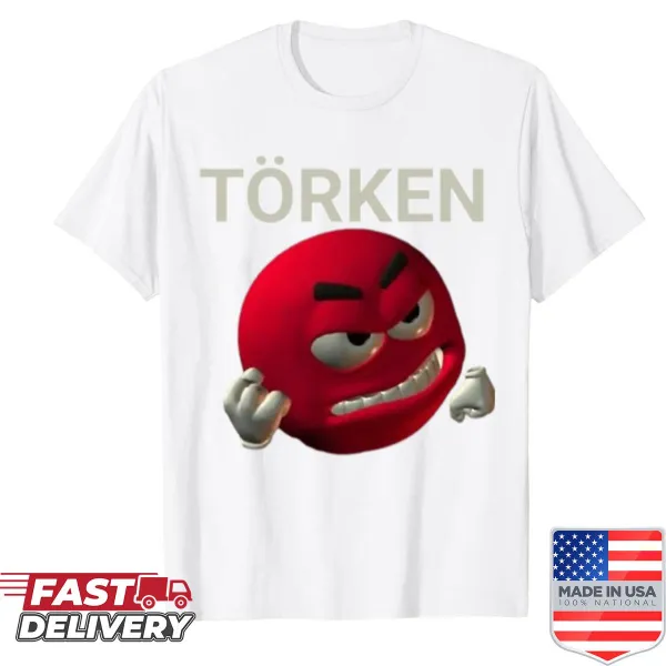 Funny t-shirt featuring an evil emoji design