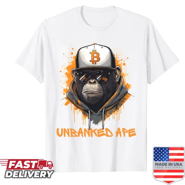 Street style Unbanked Ape Bitcoin graphic shirt