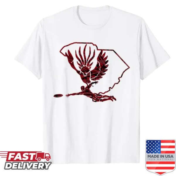 USC ultimate frisbee logo shirt, oversized for comfort and style
