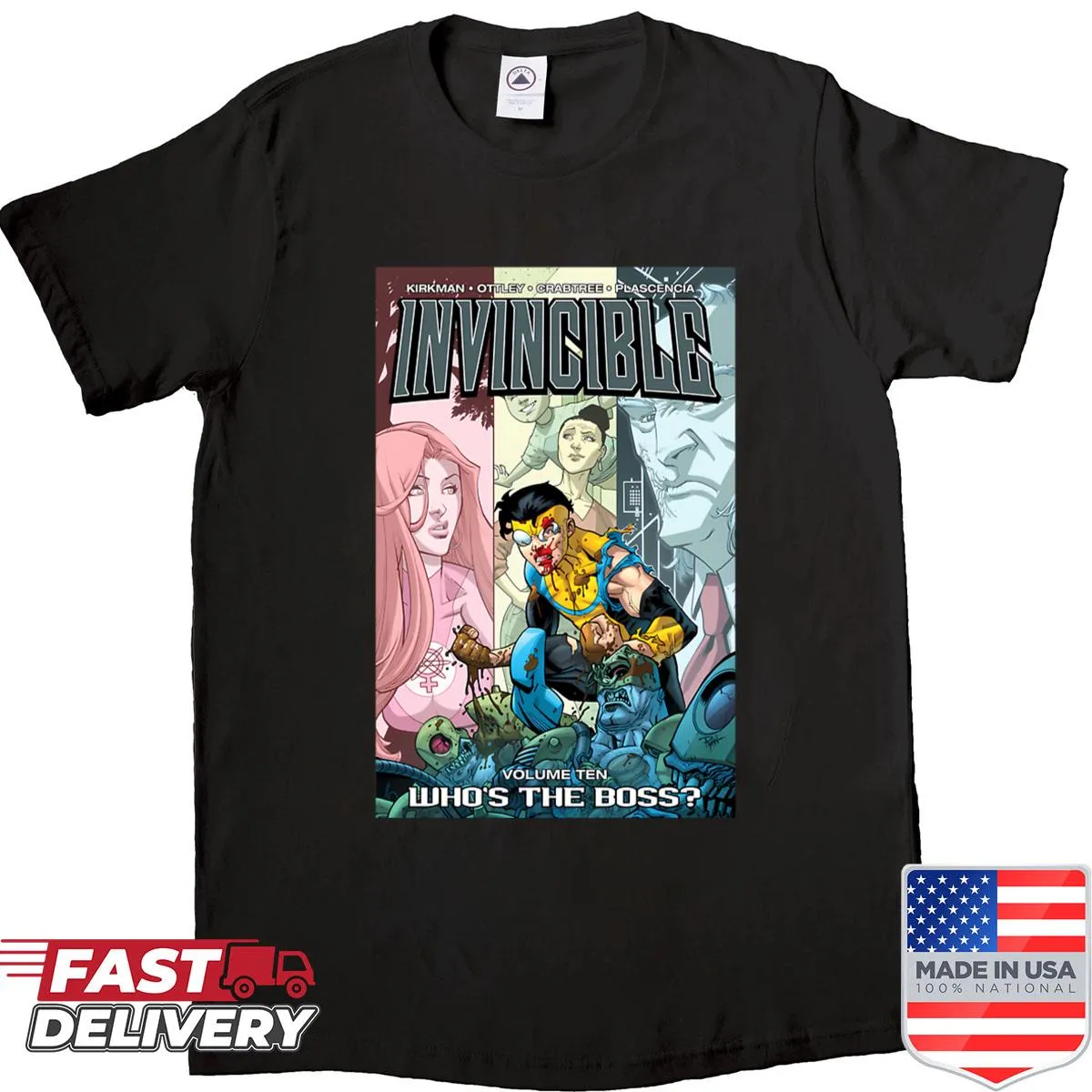 Vintage-style shirt with superhero parody graphic for fathers
