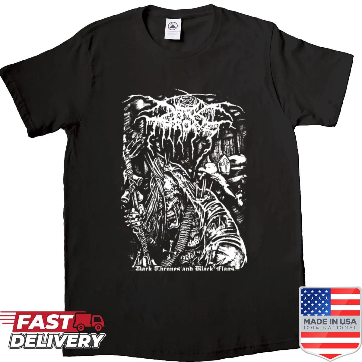 Vintage silhouette design inspired by 80s punk bands