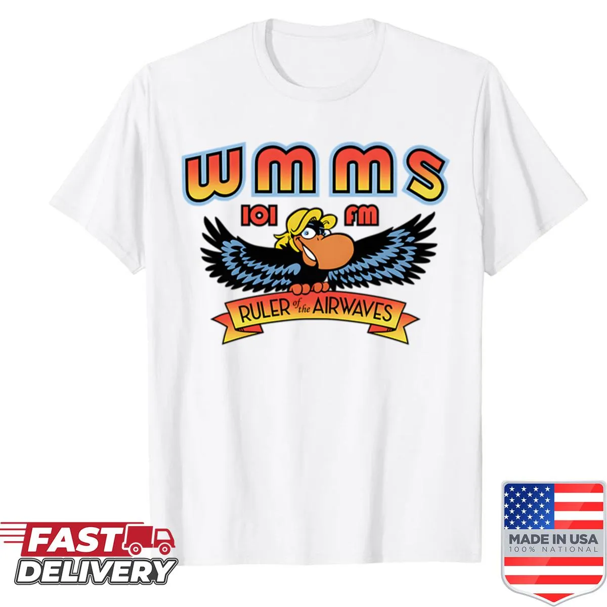 Funny FM radio shirt with Wmmss 101 graphic