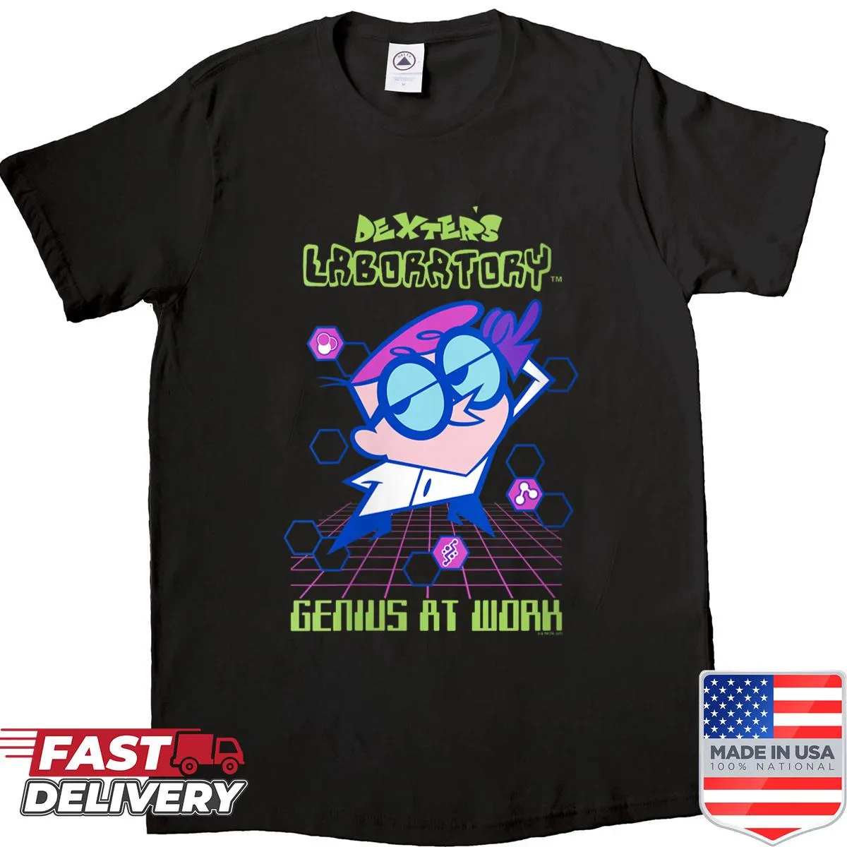 Retro shirt featuring Dexter from Dexter's Laboratory design