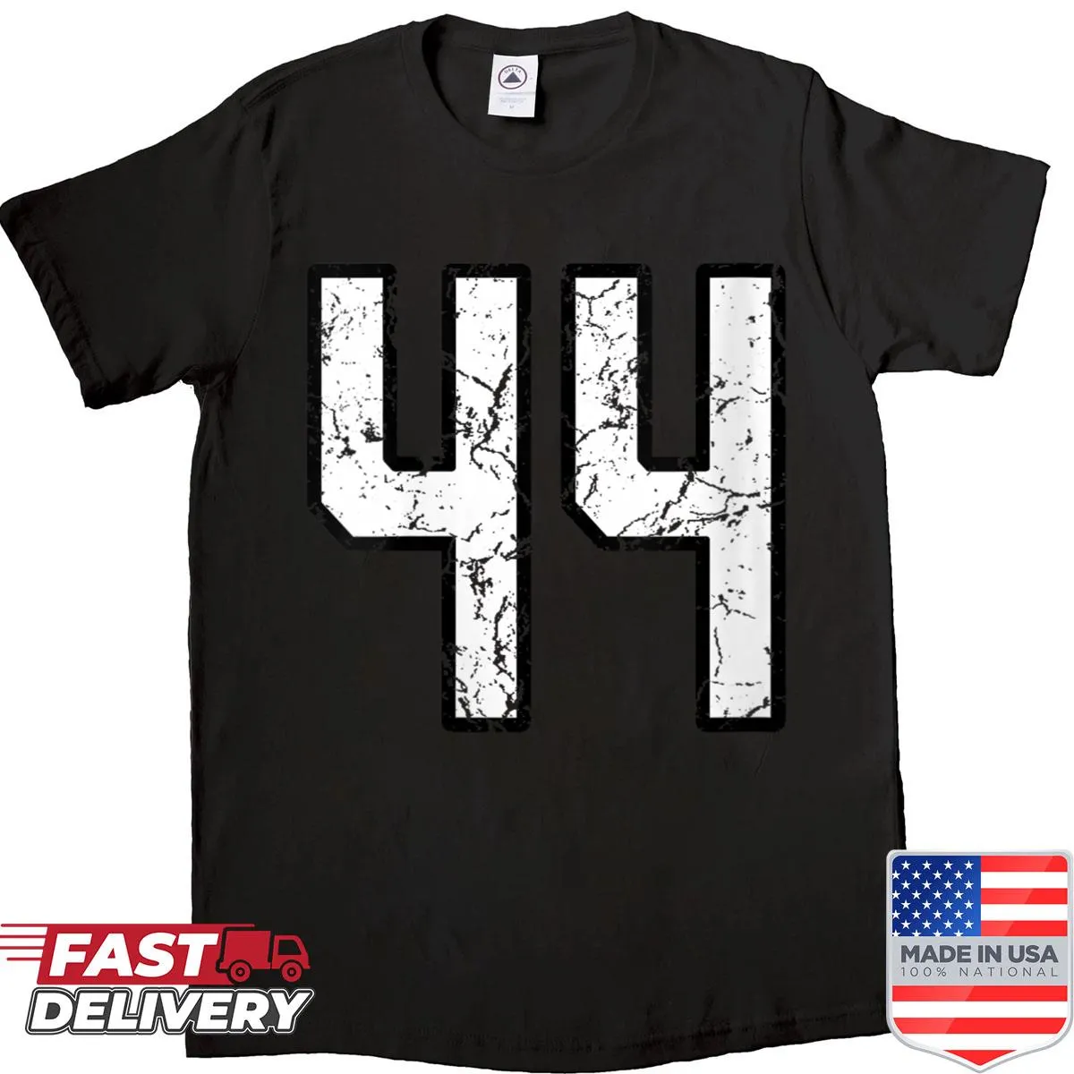 Sports jersey t-shirt with the number 44
