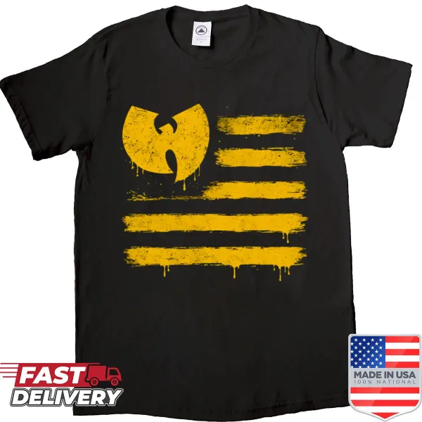 Wu-tang Clan symbol graphic on a stylish shirt