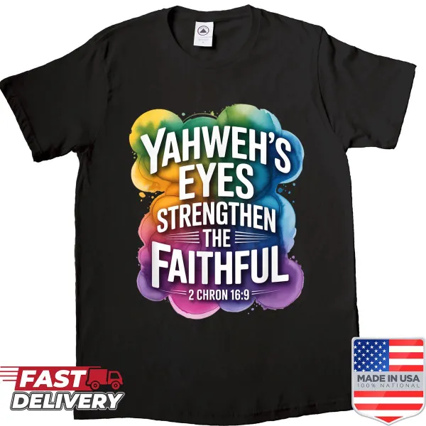 Inspirational shirt with biblical faith message