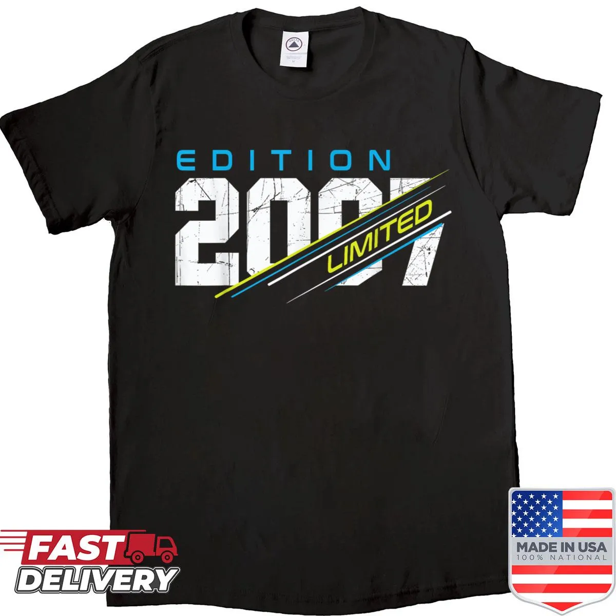 Vintage shirt celebrating 18th birthday for 2007 born