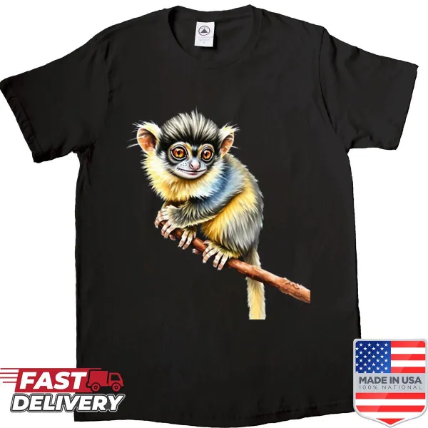 Cute baby monkey graphic t-shirt