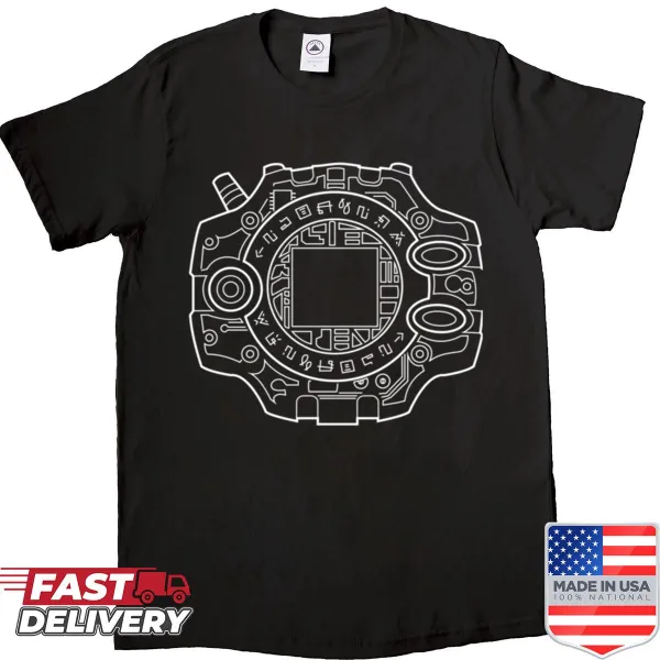 Adventurers Device shirt featuring imaginative gadgets and tools