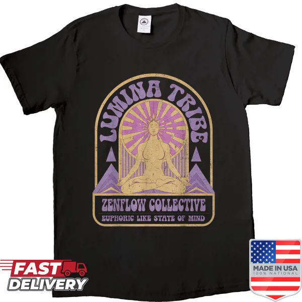 Aesthetic retro streetwear yoga shirt for active individuals