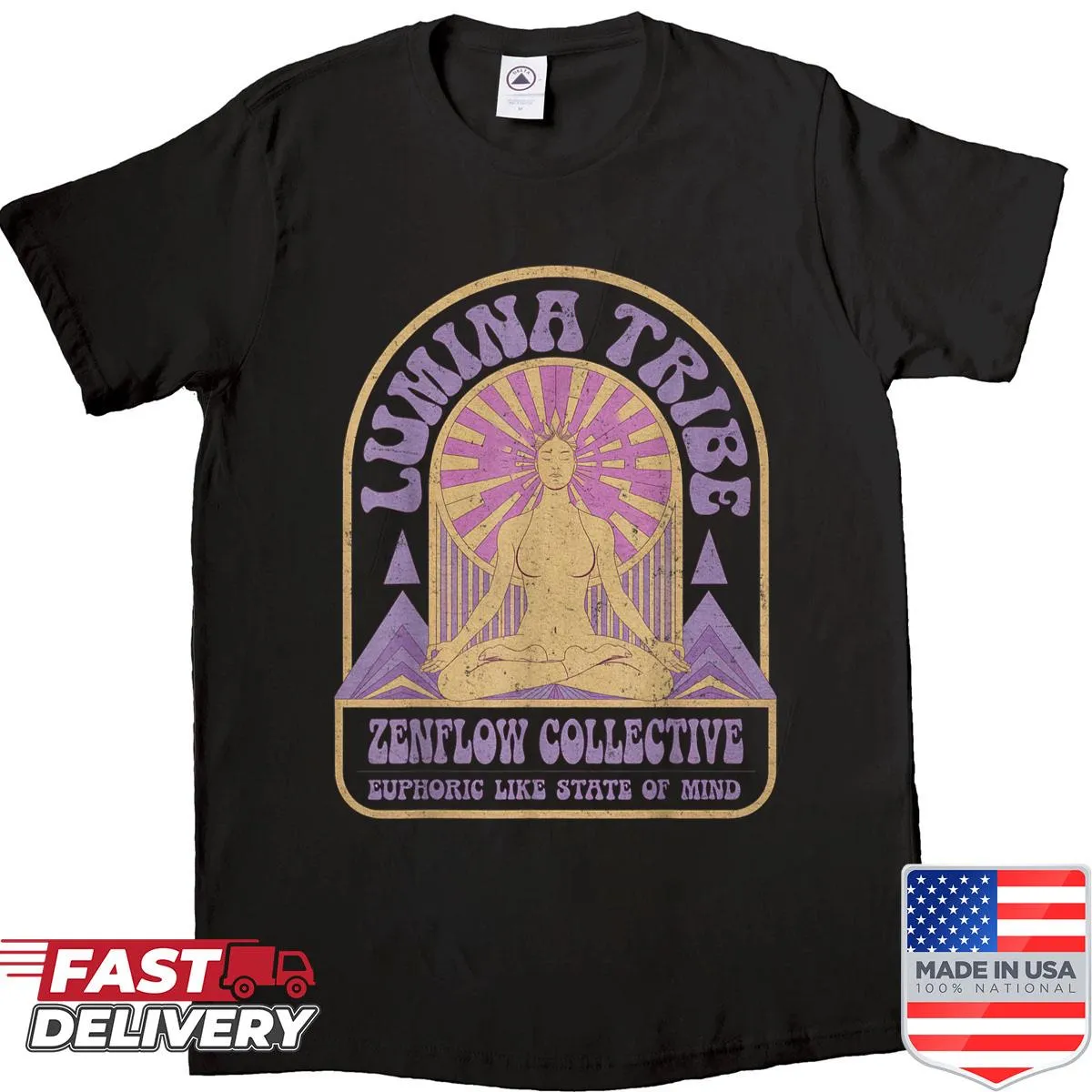 Aesthetic retro streetwear yoga shirt for active individuals
