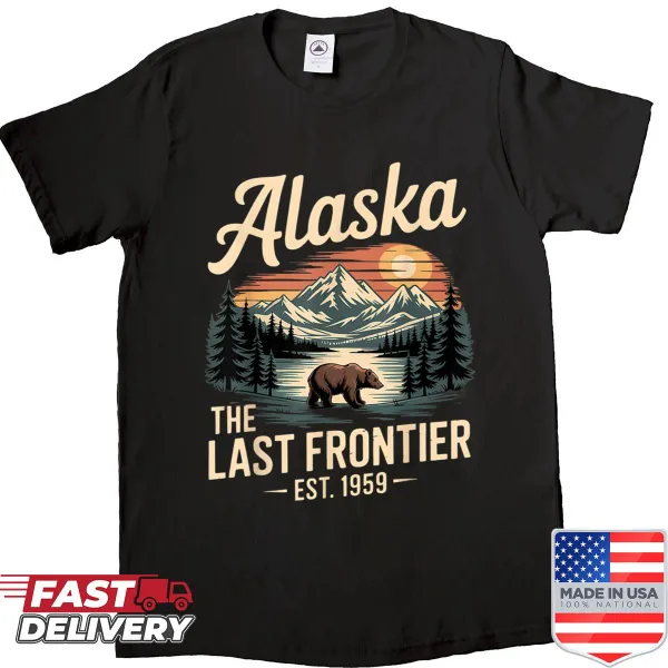 Vintage Alaska t-shirt with bear graphic and established date