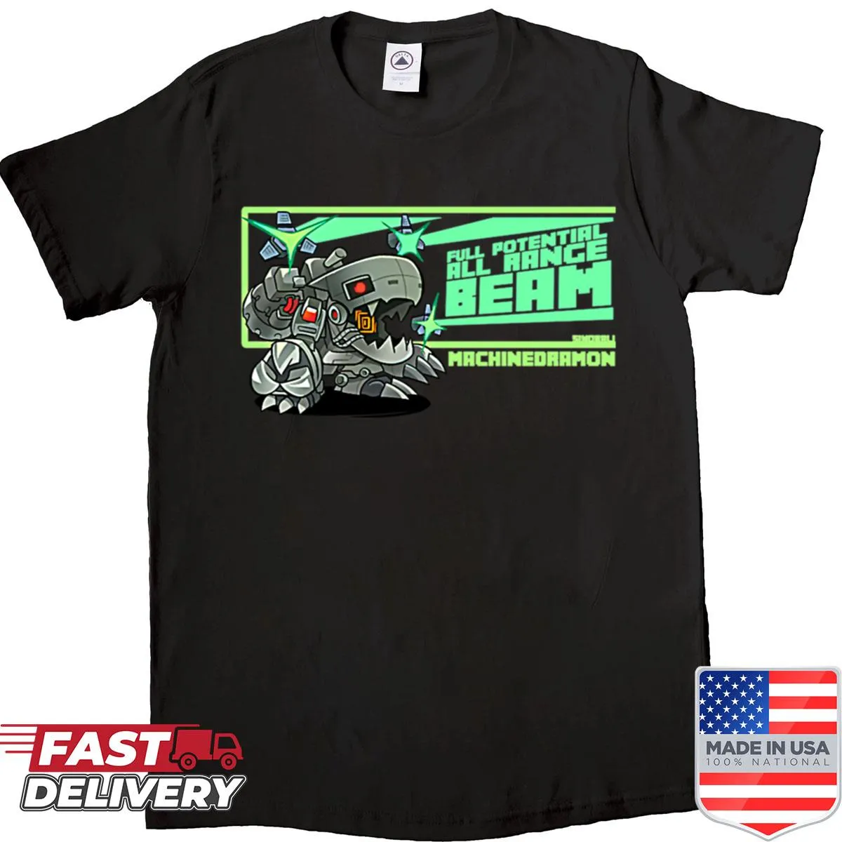 Funny science-themed shirt with a clever beam design
