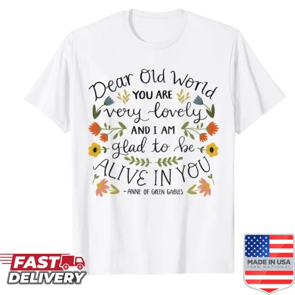 Typography design featuring a quote from Anne of Green Gables