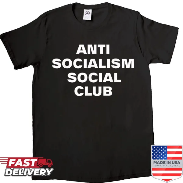 Edgy t-shirt with Anti Socialism Social Club humor, thought-provoking design