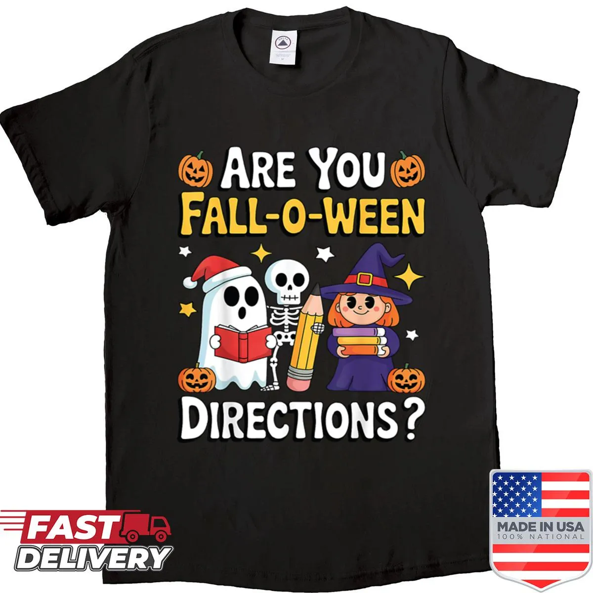 Funny Halloween shirt for teachers with a play on words
