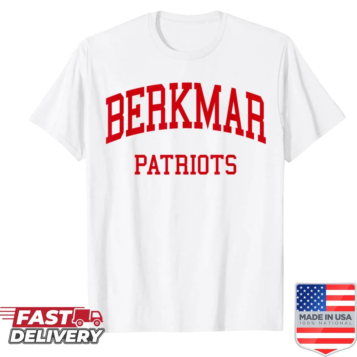 Retro design Berkmar High School shirt for students and alumni.