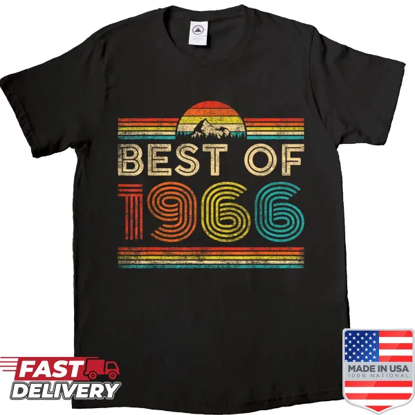Vintage Best Of 1966 shirt for celebrating birthdays with a nostalgic design