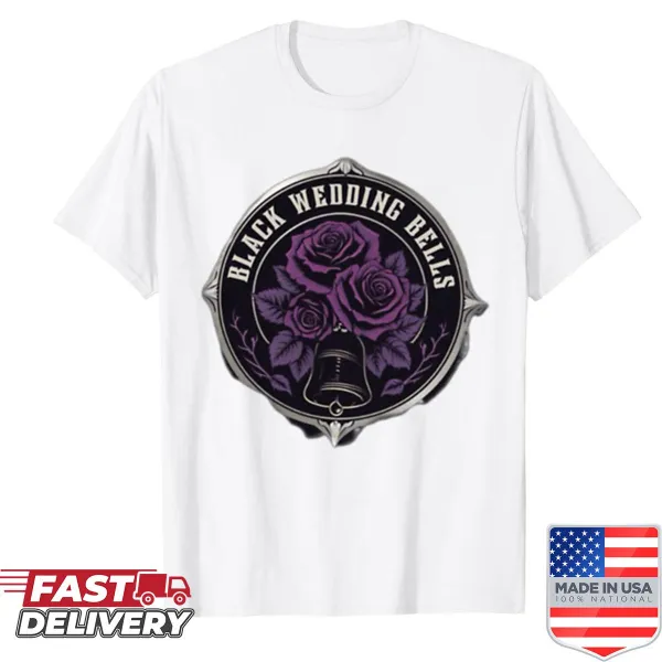 Shirt with wedding bells logo design