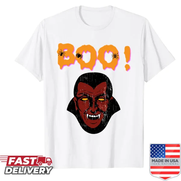 Halloween T-shirt with 'Boo Bloody Vampire' text