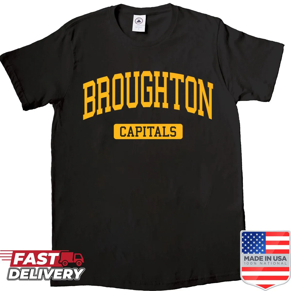 Broughton High School Varsity Sports shirt design.