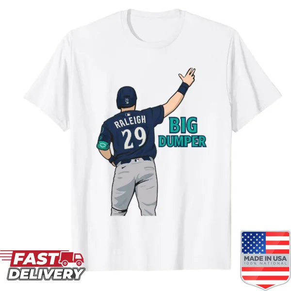 Big Dumper graphic shirt featuring playful text and illustration