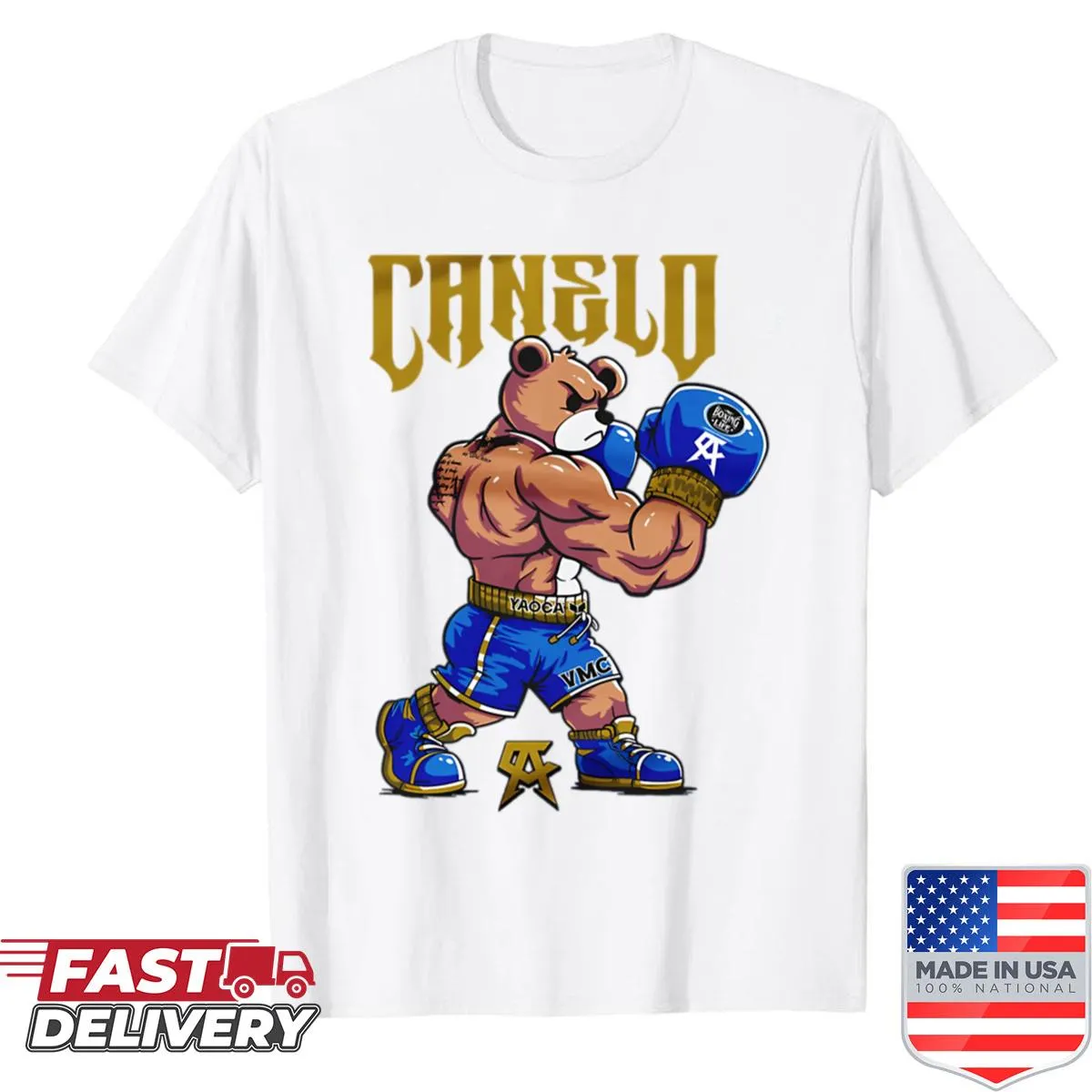 Edgy graphic design featuring Canelo Alvarez for boxing fans