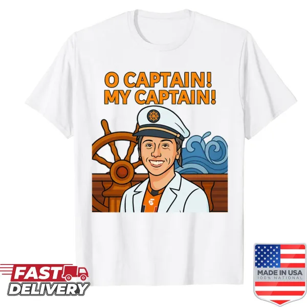 Whimsical Captain Beeso dog-themed shirt with playful illustration