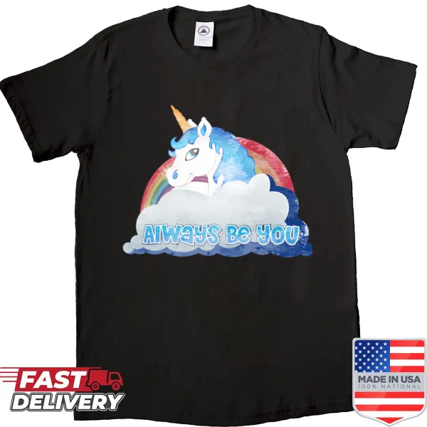 Faded unicorn graphic shirt inspired by the film Central Intelligence.