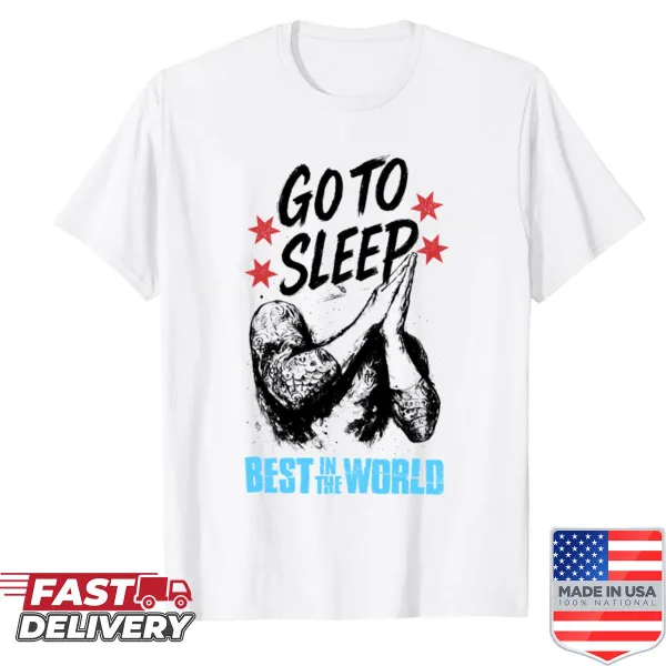 Typography shirt with 'Best in the World' phrase associated with CM Punk