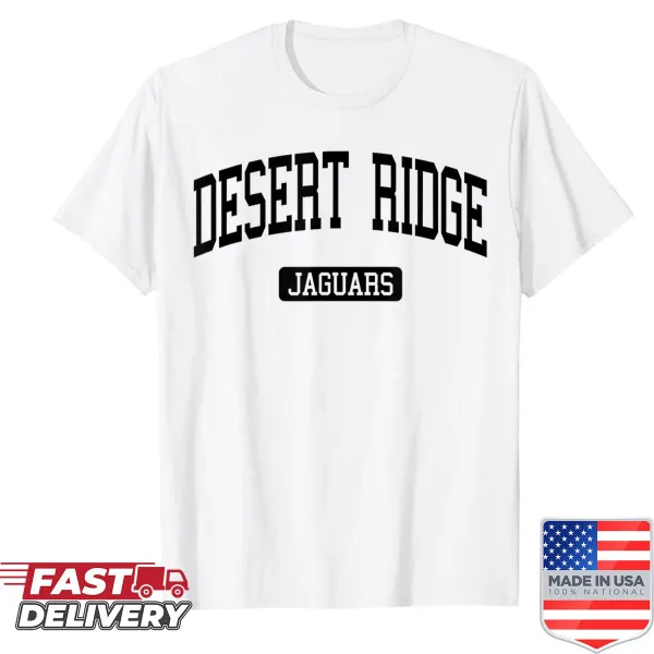Varsity sports shirt with Desert Ridge High School emblem and name