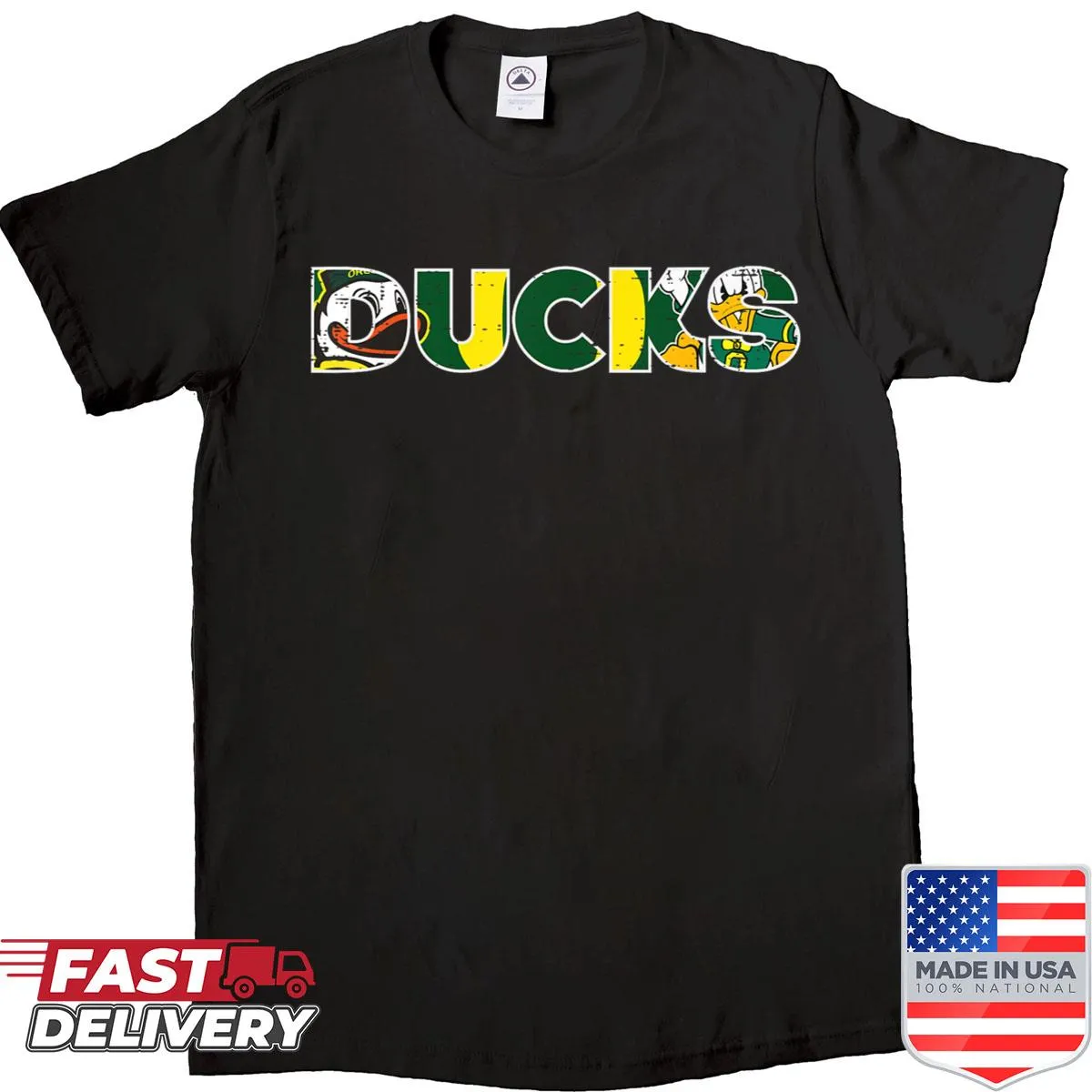 Ducks Game Day T-shirt featuring playful team spirit graphics