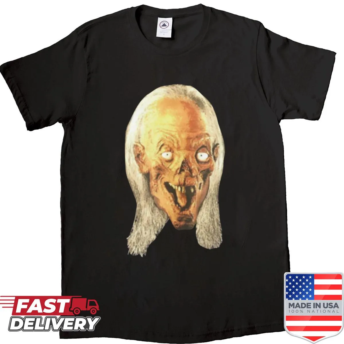 EC Comics emblem design on a shirt