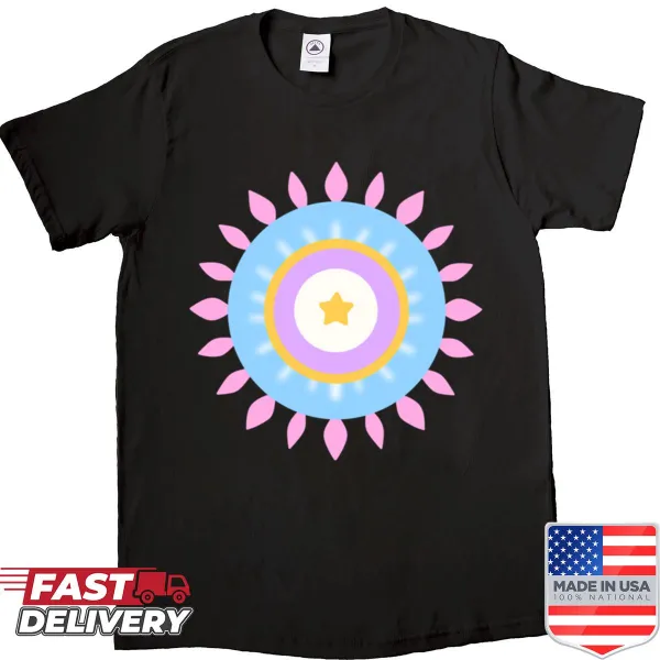 Minimalist evil eye shirt with silhouette design