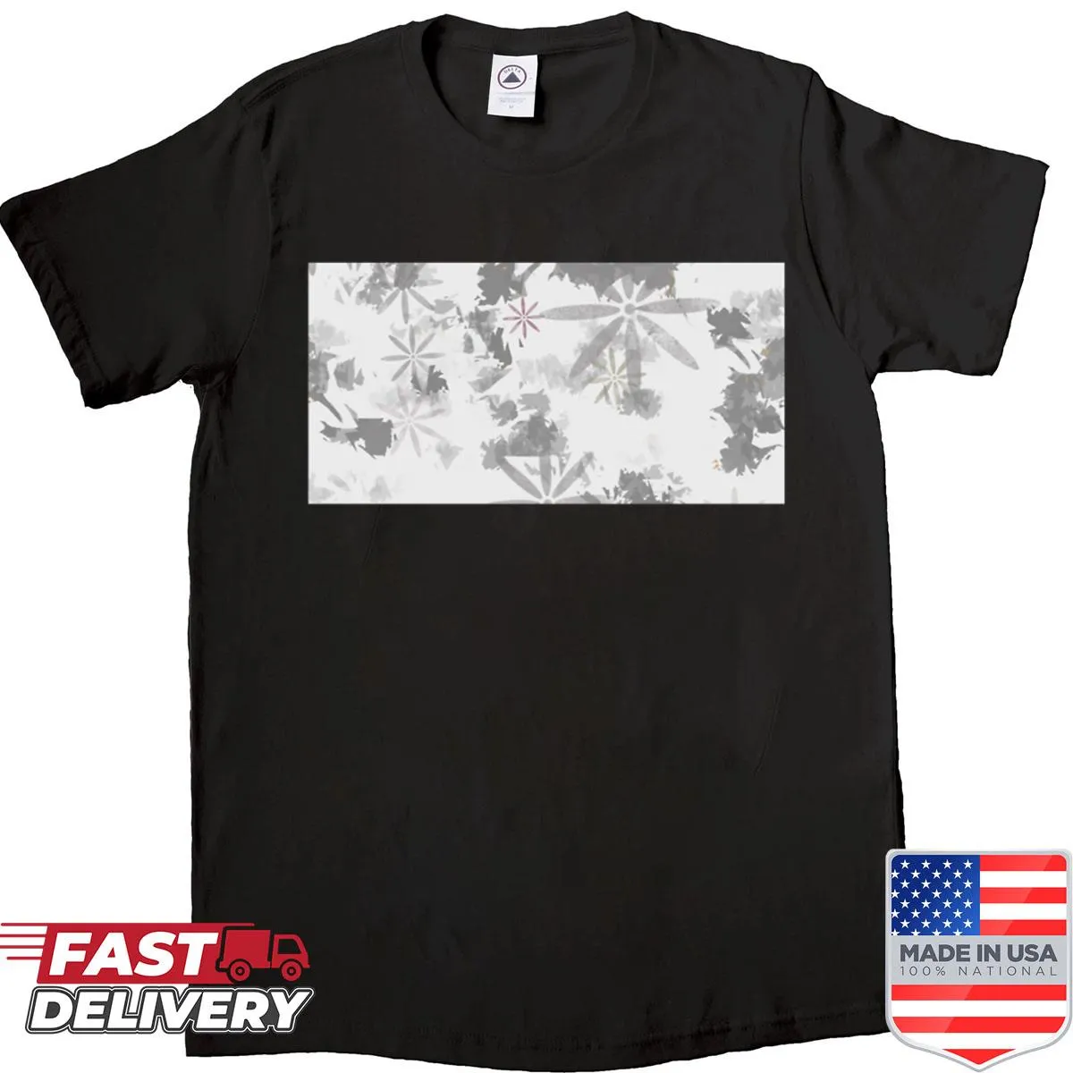 Shirt with seamless floral pattern for a stylish, nature-inspired look
