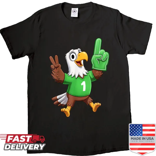 Cartoon bird graphic for kids on a playful t-shirt